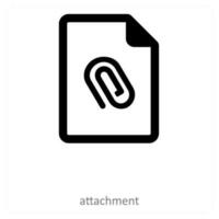 attachment and hyperlink icon concept vector