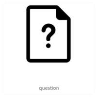 question and help icon concept vector