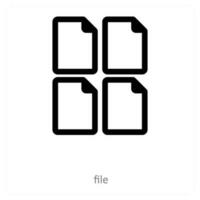 files and folder icon concept vector