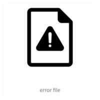 error archivo y reporte icono concepto vector