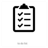 to do list icon concept vector