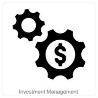 Investment Management and business icon concept vector