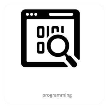 programming and coding icon concept vector