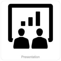 Business Presentation and meeting icon concept vector