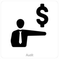 Audit and business icon concept vector