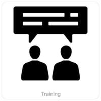 Training and business icon concept vector