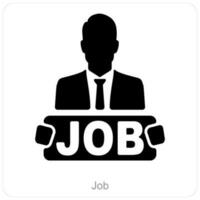 Job and business icon concept vector