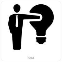 Idea and creativity icon concept vector