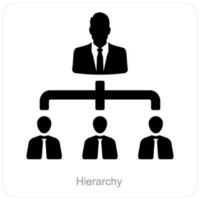 Hierarchy and organization icon concept vector