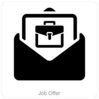Job Offer and offer icon concept vector
