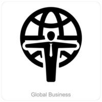 Global Business and international icon concept vector