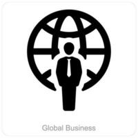 Global Business and international icon concept vector