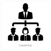 Leadership and Collaboration icon concept vector