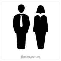 Businessman and leader icon concept vector