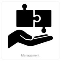 Management and business icon concept vector