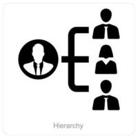 Hierarchy and business organization icon concept vector