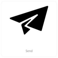 Send and message icon concept vector