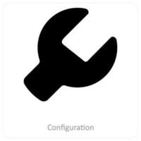 Configuration and repair icon concept vector