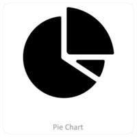 Pie Chart and diagram icon concept vector