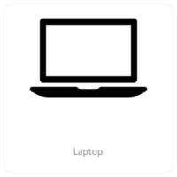 Laptop and internet icon concept vector