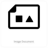 Image Document and document icon concept vector