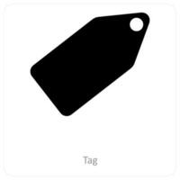 Tag and label icon concept vector