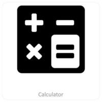 Calculator and accounting icon concept vector