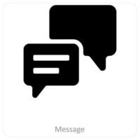 Message and privacy icon concept vector