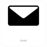 Email and message icon concept vector
