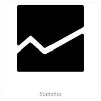 Statistics and chart icon concept vector