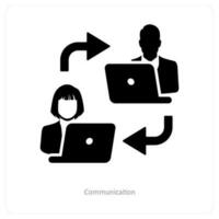 Communication and conversation icon concept vector