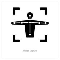 Motion Capture and movement icon concept vector