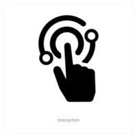 Interaction and accessibility icon concept vector