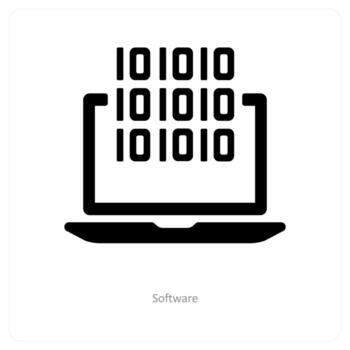 Software and program icon concept vector