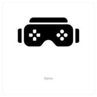 game and controller icon concept vector