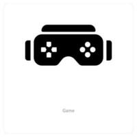 game and controller icon concept vector