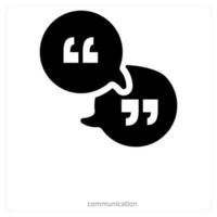 Communication and conversation icon concept vector