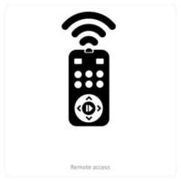 Remote access and signals icon concept vector