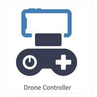 drone controller and technology icon concept vector