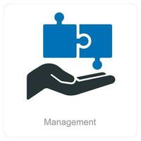 Management and business icon concept vector