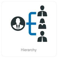 Hierarchy and business organization icon concept vector