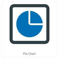 Pie Chart and diagram icon concept vector