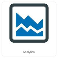 Analytics and analysis icon concept vector