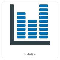 Estadísticas y datos icono concepto vector