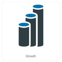 Growth and Analiticscareer icon concept vector