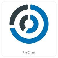 Pie Chart and diagram icon concept vector