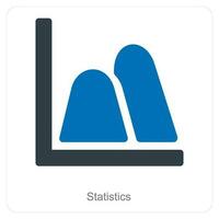 Statistics and diagram icon concept vector