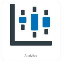 Analytics and diagram icon concept vector