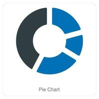 Pie Chart and diagram icon concept vector