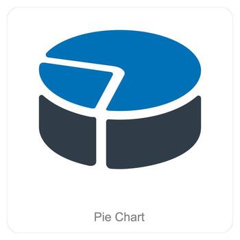 Pie Chart and diagram icon concept vector